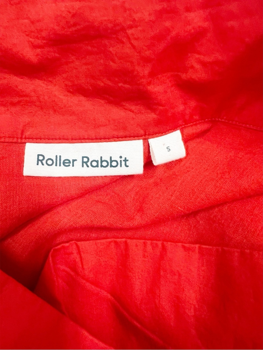 Roller Rabbit Womens Scarlet Asymmetric Ruffle Hem Wrap Cotton Maxi Skirt Size S - Picture 7 of 9